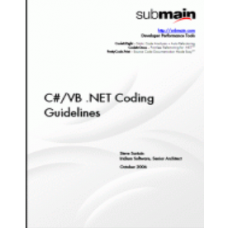 Professional C#/VB .NET Coding Guidelines