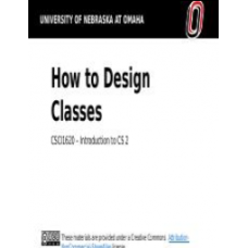 How to Design Classes 